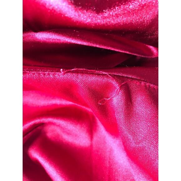 Lulus Cutout On The Town Dress Satin Cutout Front Slip Bodycon Mini Red Medium - Picture 11 of 14